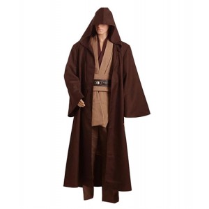 Star Wars : Kenobi Brune Long Costume Cosplay Vente Pas Cher